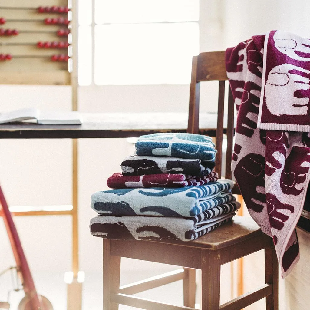 Elefantti håndklæde 50x70 cm, Sort-grå Finlayson