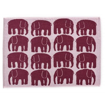Elefantti håndklæde 50x70 cm - Vinrød-lyserød - Finlayson