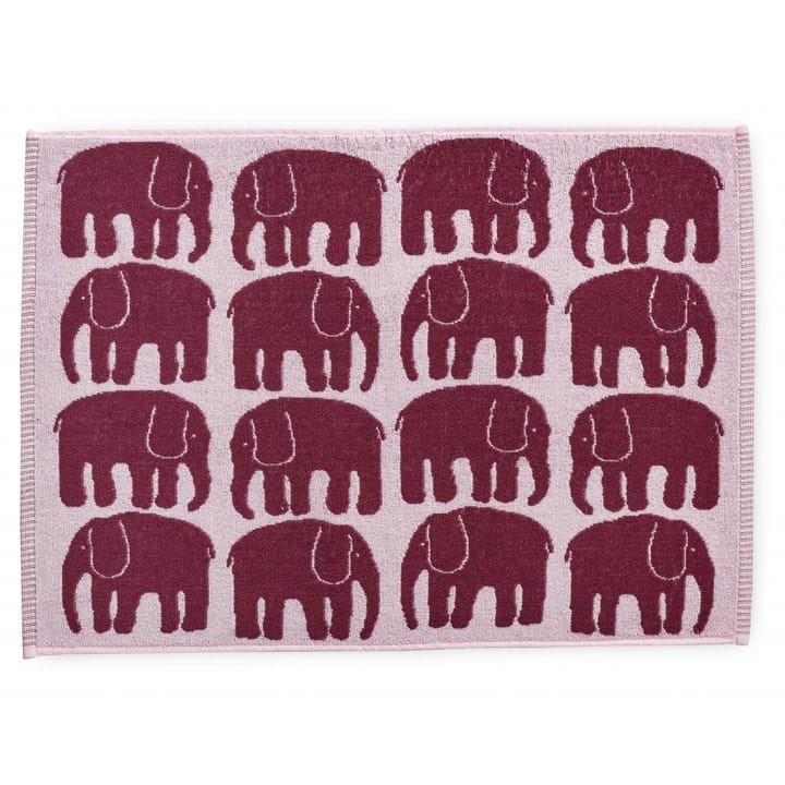 Elefantti håndklæde 50x70 cm - Vinrød-lyserød - Finlayson