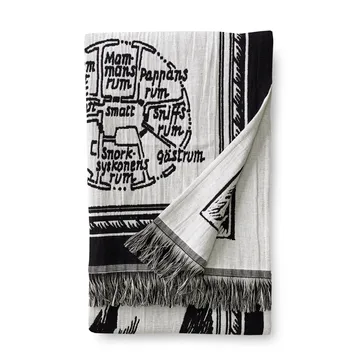 Mumikort plaid - Sort/Hvid - Finlayson