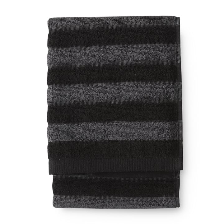 Reiluraita håndklæde 50 x 70 cm - grå-sort - Finlayson