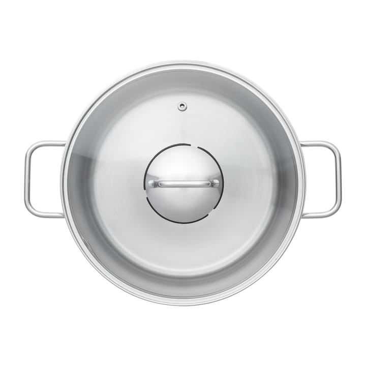 Fiskars gryde- &amp; kasserollesæt med glaslåg 3 dele - Rustfrit stål - Fiskars