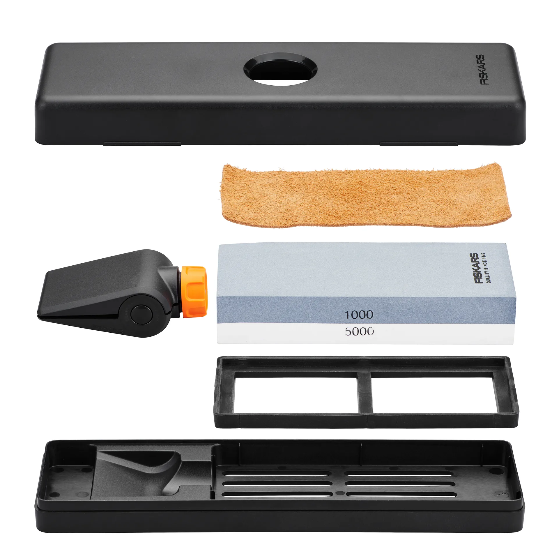 Fiskars slibestenssæt, Sort/Orange Fiskars