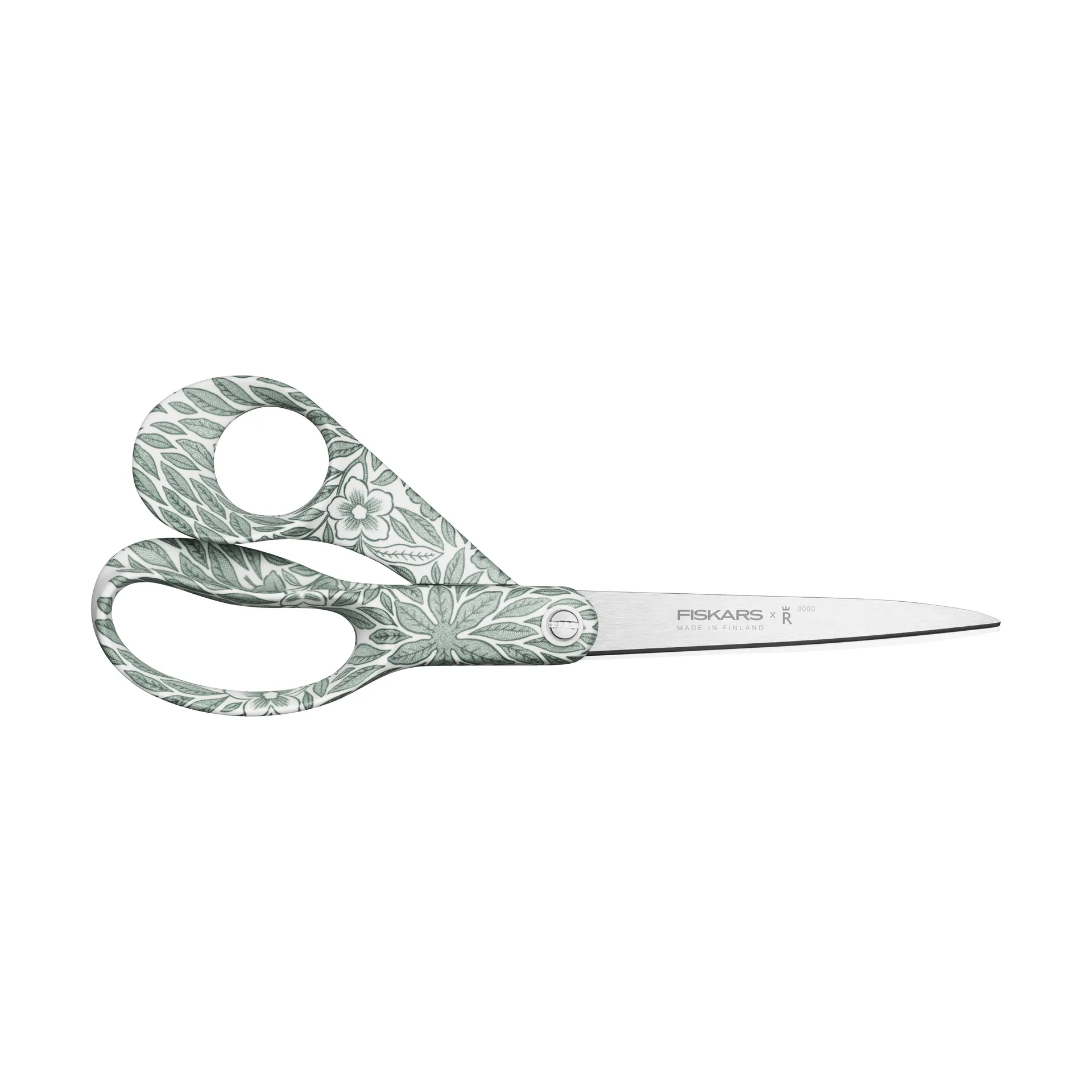 Fiskars x Rörstrand universalsaks, Ostindia Floris grøn, 21 cm Fiskars