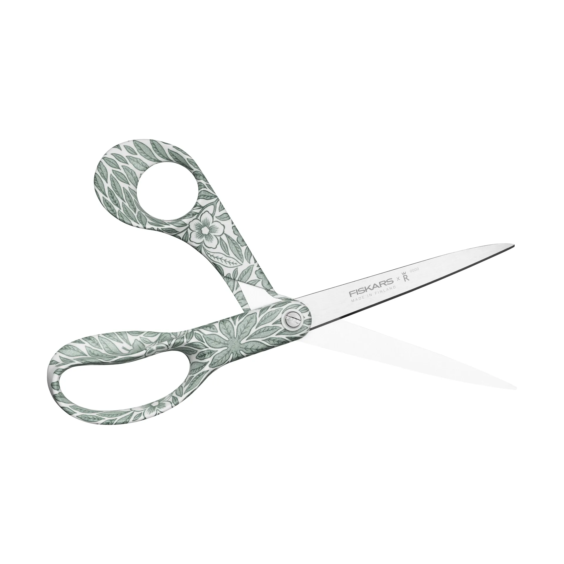 Fiskars x Rörstrand universalsaks, Ostindia Floris grøn, 21 cm Fiskars