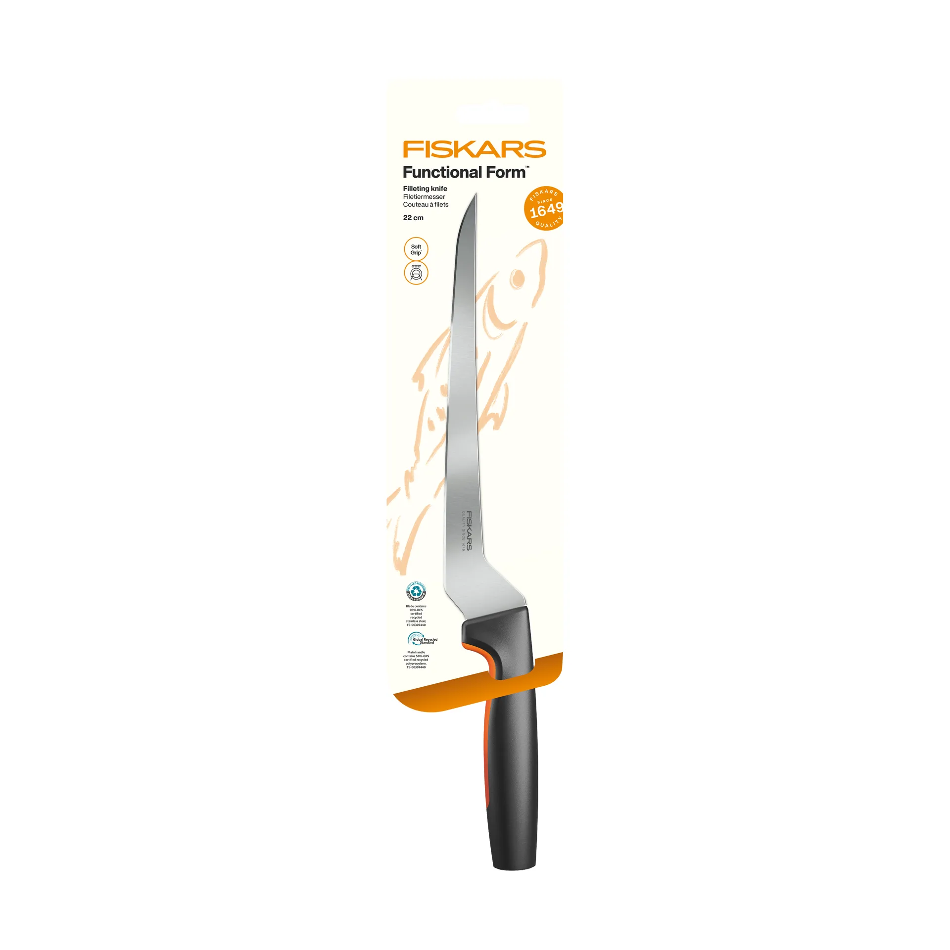 Functional Form filekniv, Rustfrit stål Fiskars