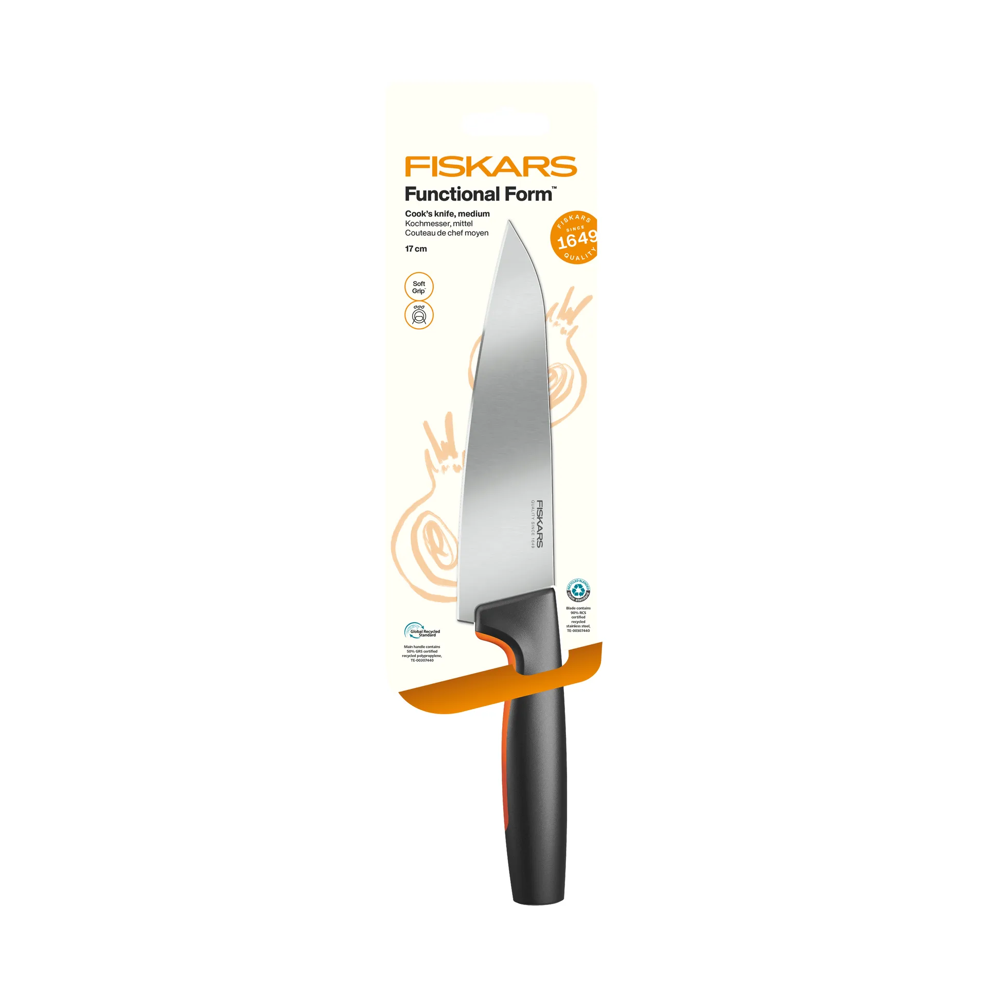 Functional Form kokkekniv, Medium, rustfrit stål Fiskars