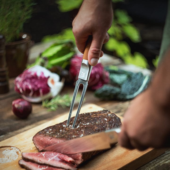 Norden stegegaffel - Rustfrit stål/Birk - Fiskars