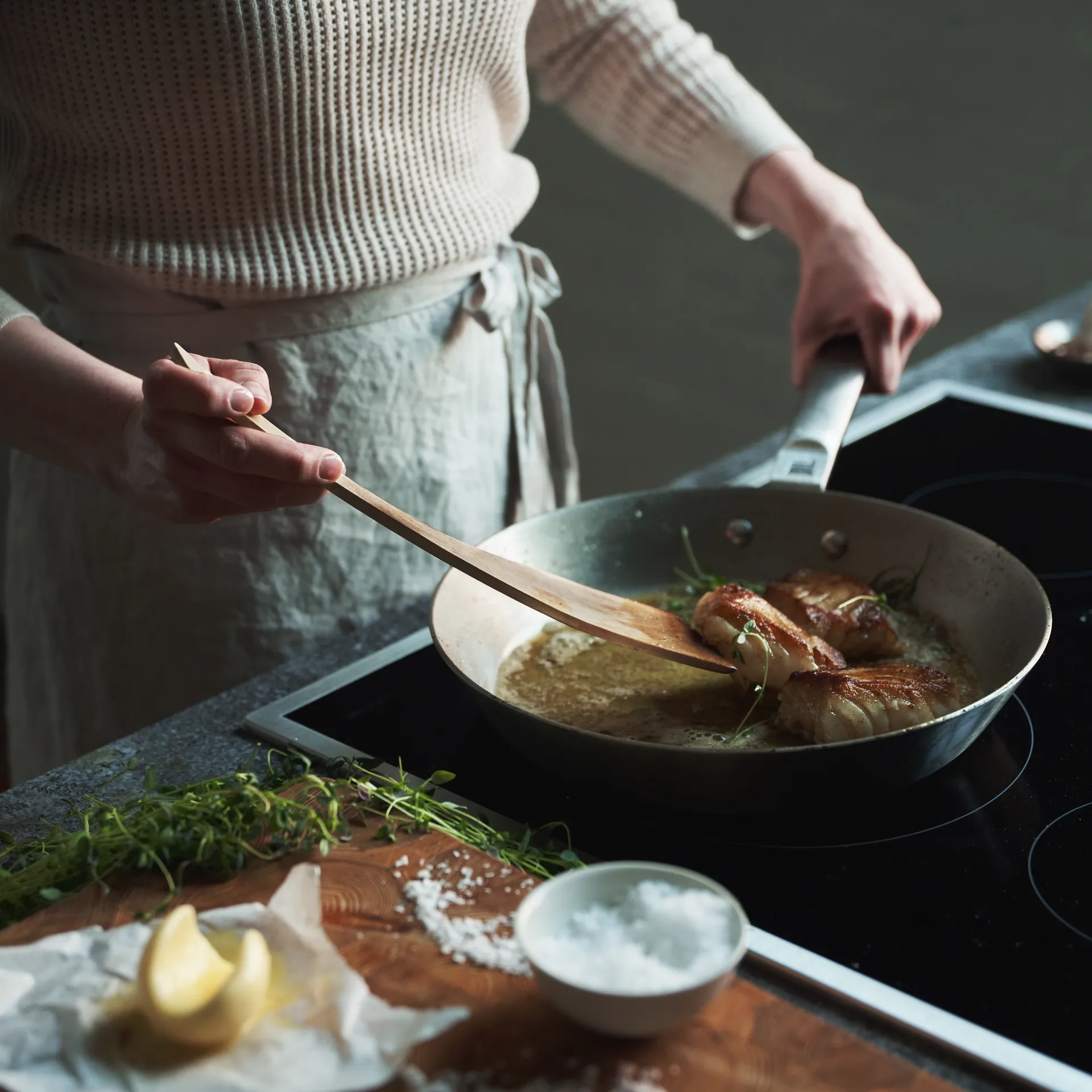 Norden stegepande rustfrit stål, 28 cm Fiskars