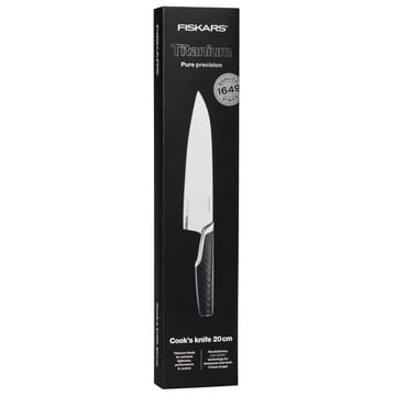 Titanium kokkekniv 20 cm - Sort - Fiskars