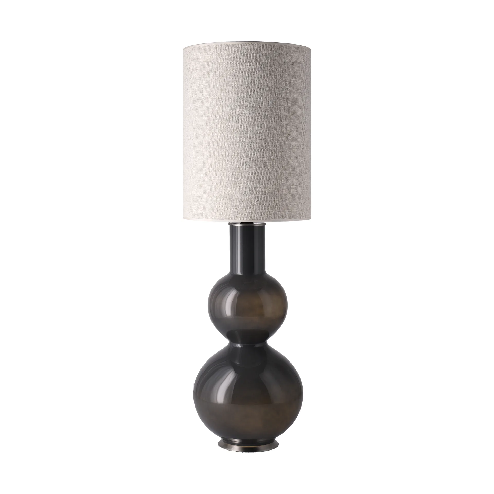 Augusta bordlampe grå lampefod, London Beige L Flavia Lamps