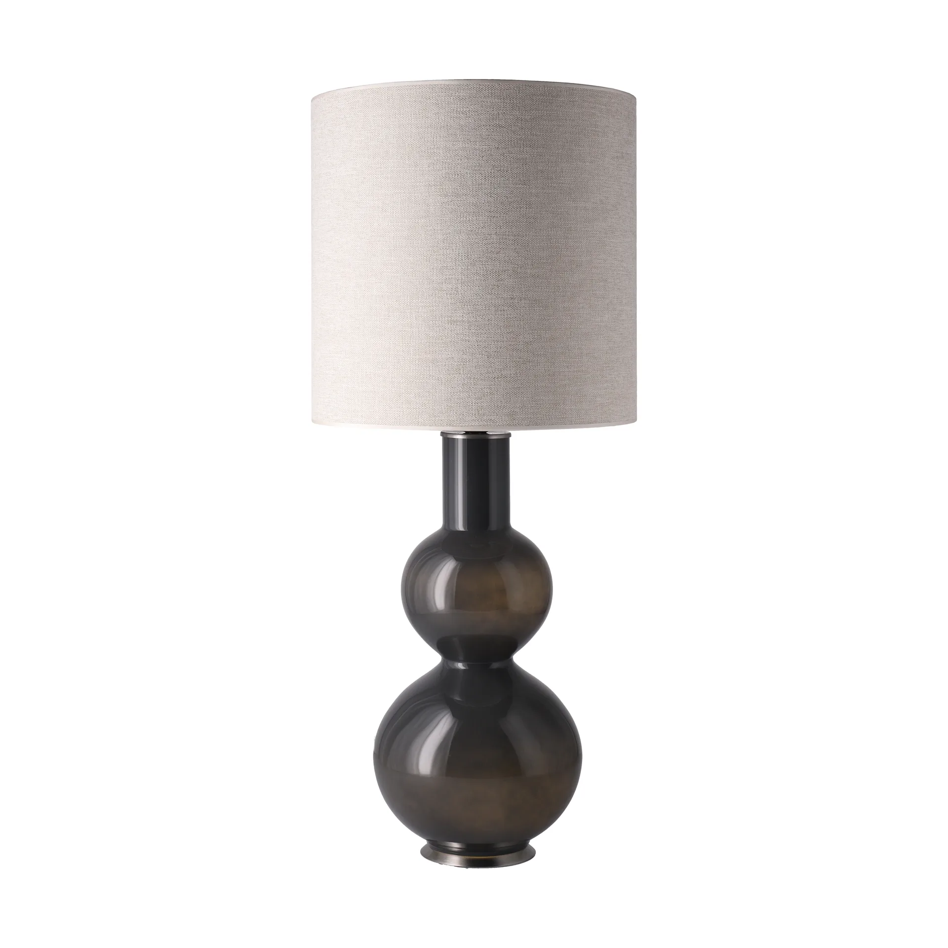 Augusta bordlampe grå lampefod, London Beige M Flavia Lamps