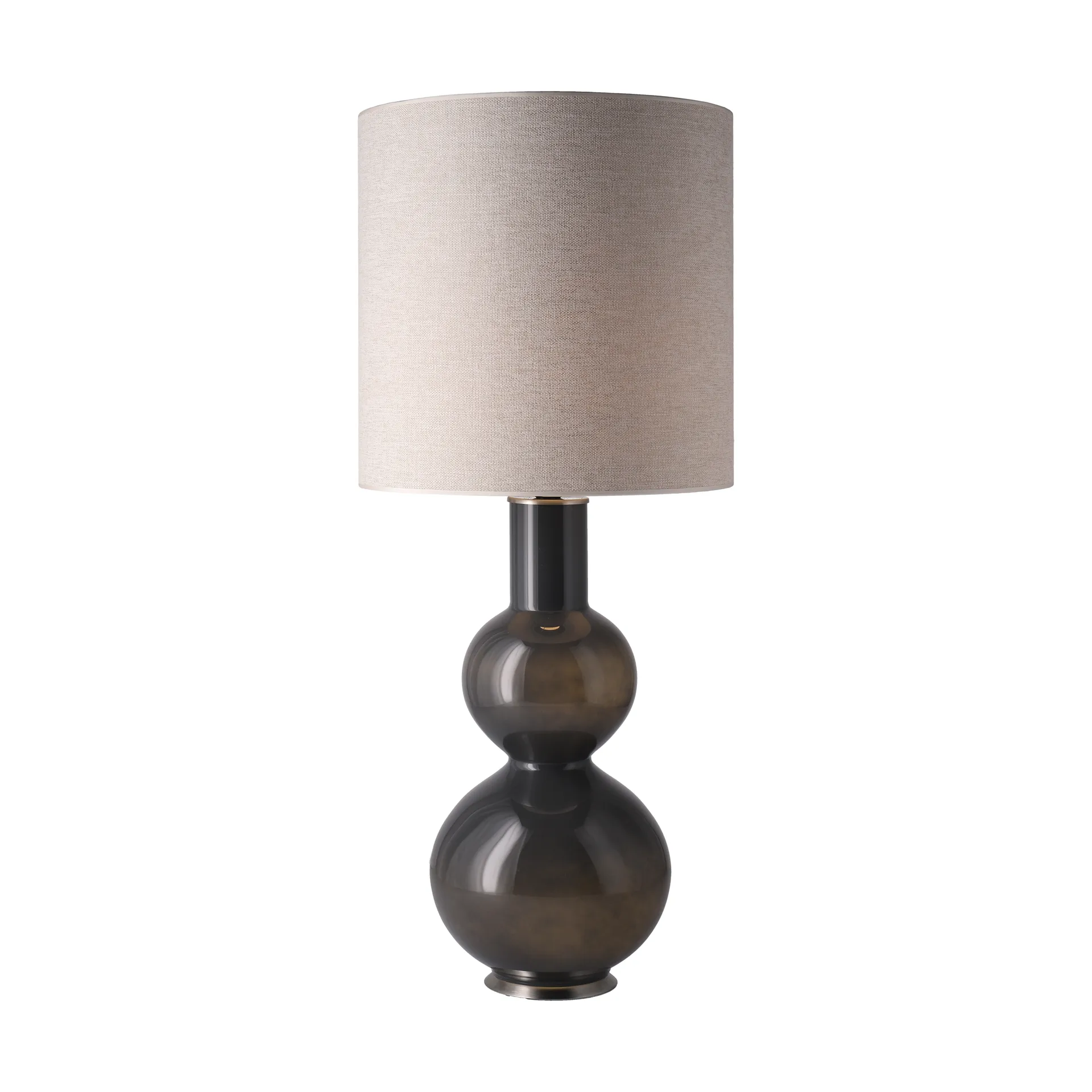 Augusta bordlampe grå lampefod, London Beige M Flavia Lamps