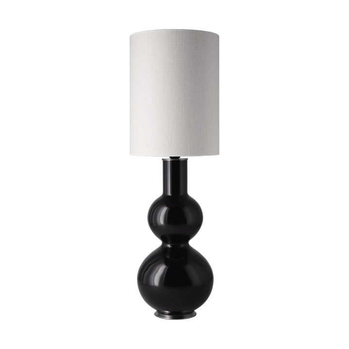 Augusta bordlampe sort lampefod - Babel Beige L - Flavia Lamps