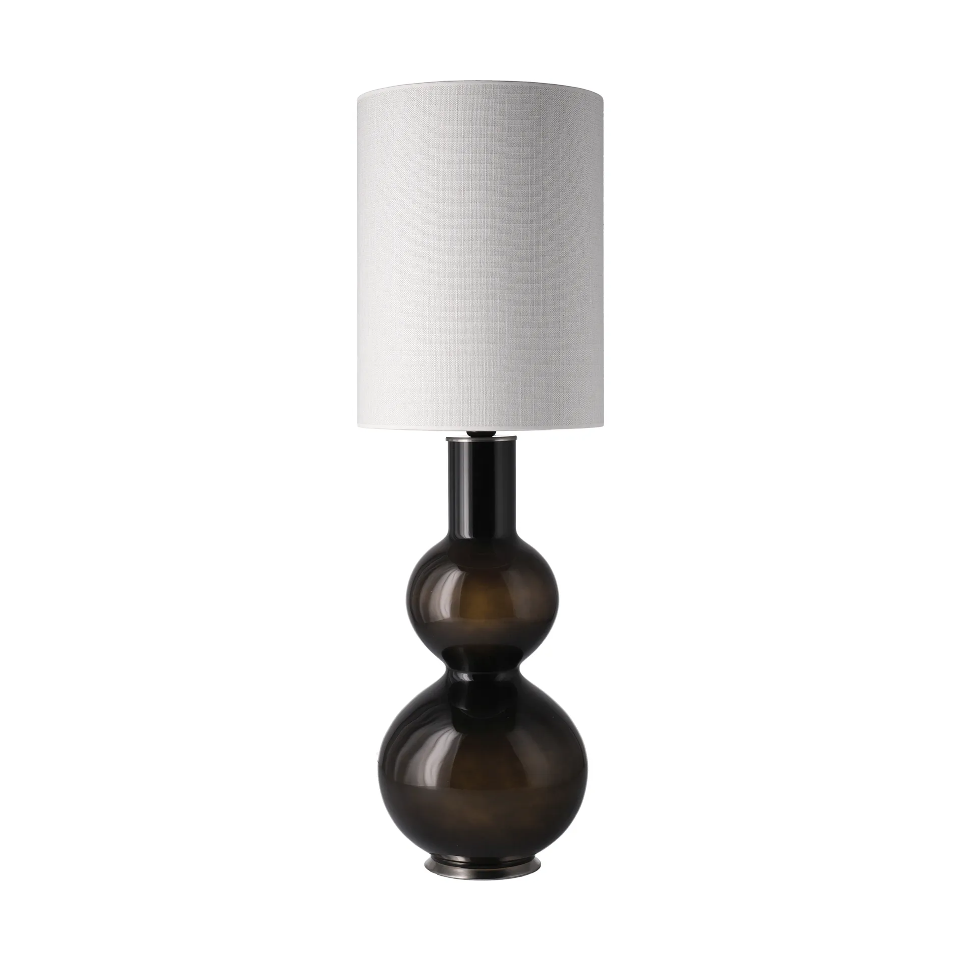 Augusta bordlampe sort lampefod, Babel Beige L Flavia Lamps