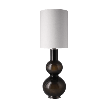 Augusta bordlampe sort lampefod - Babel Beige L - Flavia Lamps
