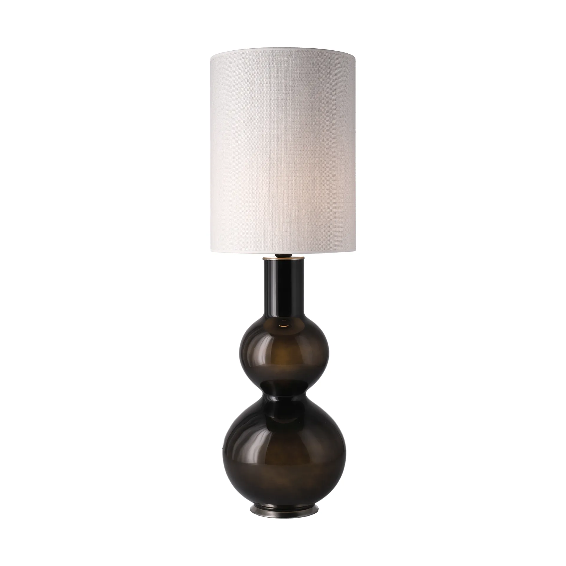 Augusta bordlampe sort lampefod, Babel Beige L Flavia Lamps