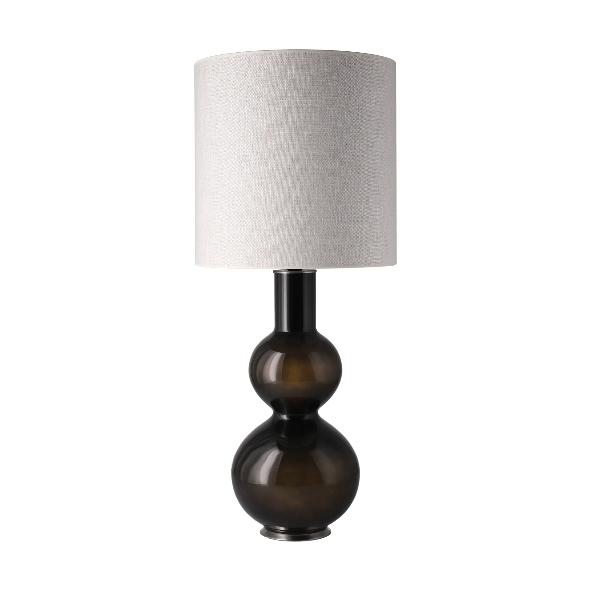 Augusta bordlampe sort lampefod, Babel Beige M Flavia Lamps