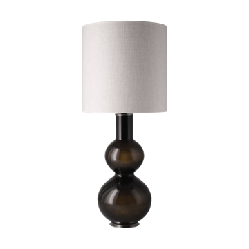 Augusta bordlampe sort lampefod - Babel Beige M - Flavia Lamps