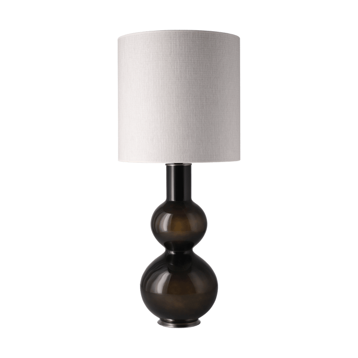 Augusta bordlampe sort lampefod, Babel Beige M Flavia Lamps