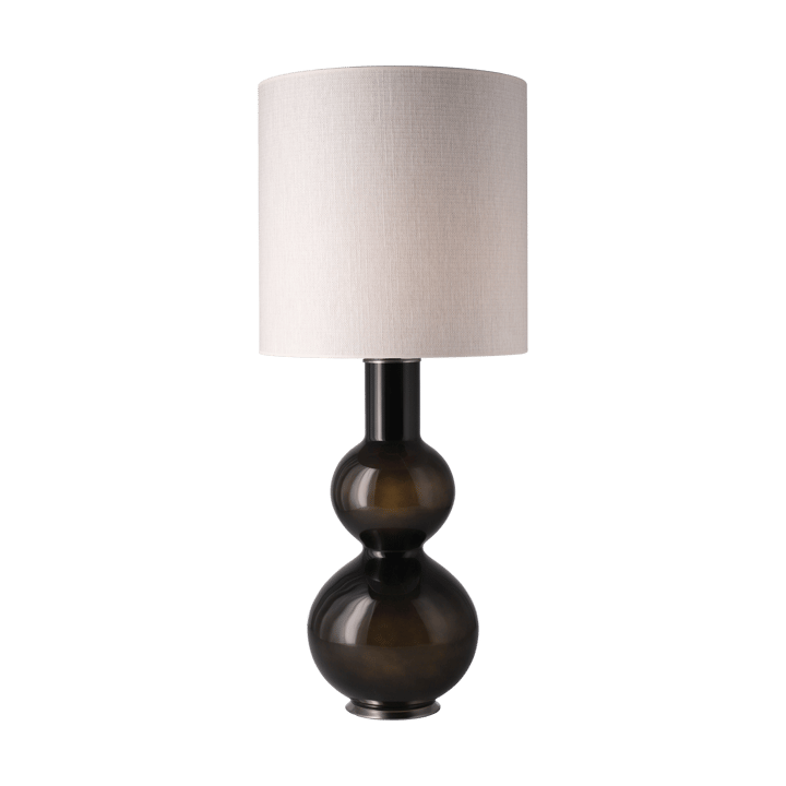 Augusta bordlampe sort lampefod, Babel Beige M Flavia Lamps
