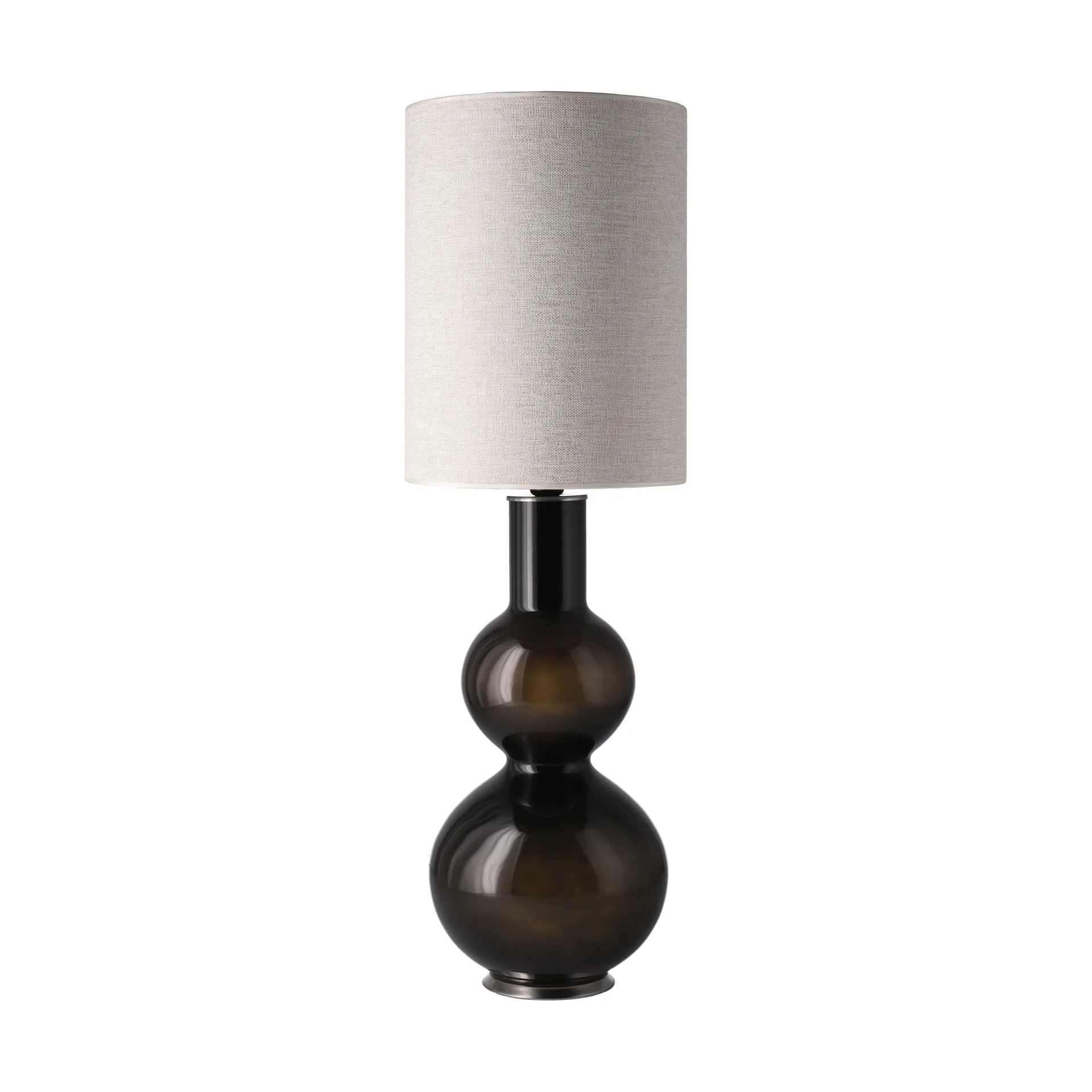 Augusta bordlampe sort lampefod, London Beige L Flavia Lamps
