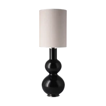 Augusta bordlampe sort lampefod - Milano Tostado L - Flavia Lamps