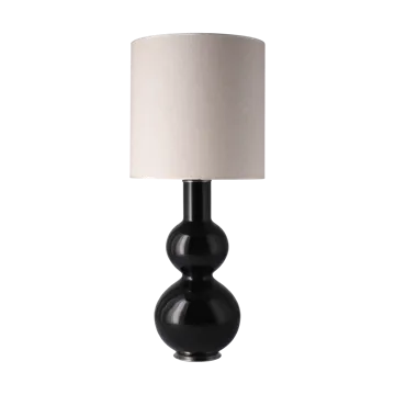 Augusta bordlampe sort lampefod - Milano Tostado M - Flavia Lamps