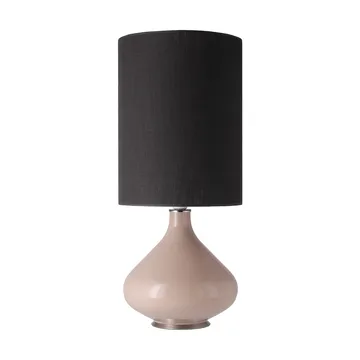 Flavia bordlampe beige lampefod - Lino Negro L - Flavia Lamps