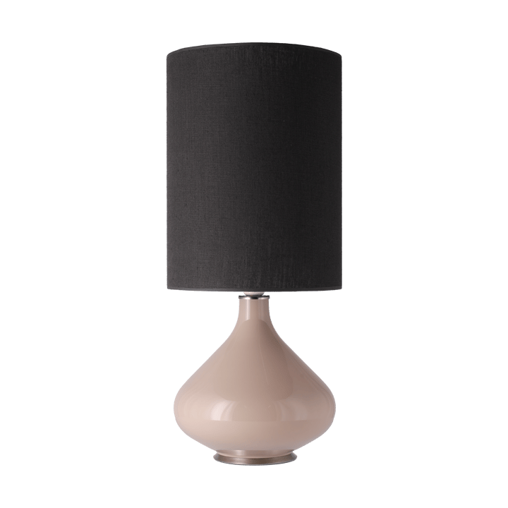 Flavia bordlampe beige lampefod - Lino Negro L - Flavia Lamps