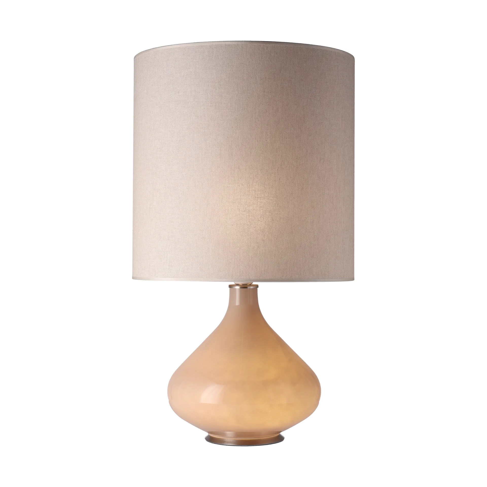 Flavia bordlampe beige lampefod, Milano Tostado M Flavia Lamps