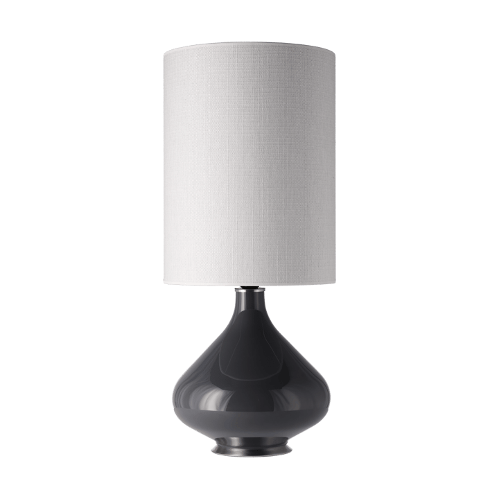 Flavia bordlampe grå lampefod - Babel Beige L - Flavia Lamps