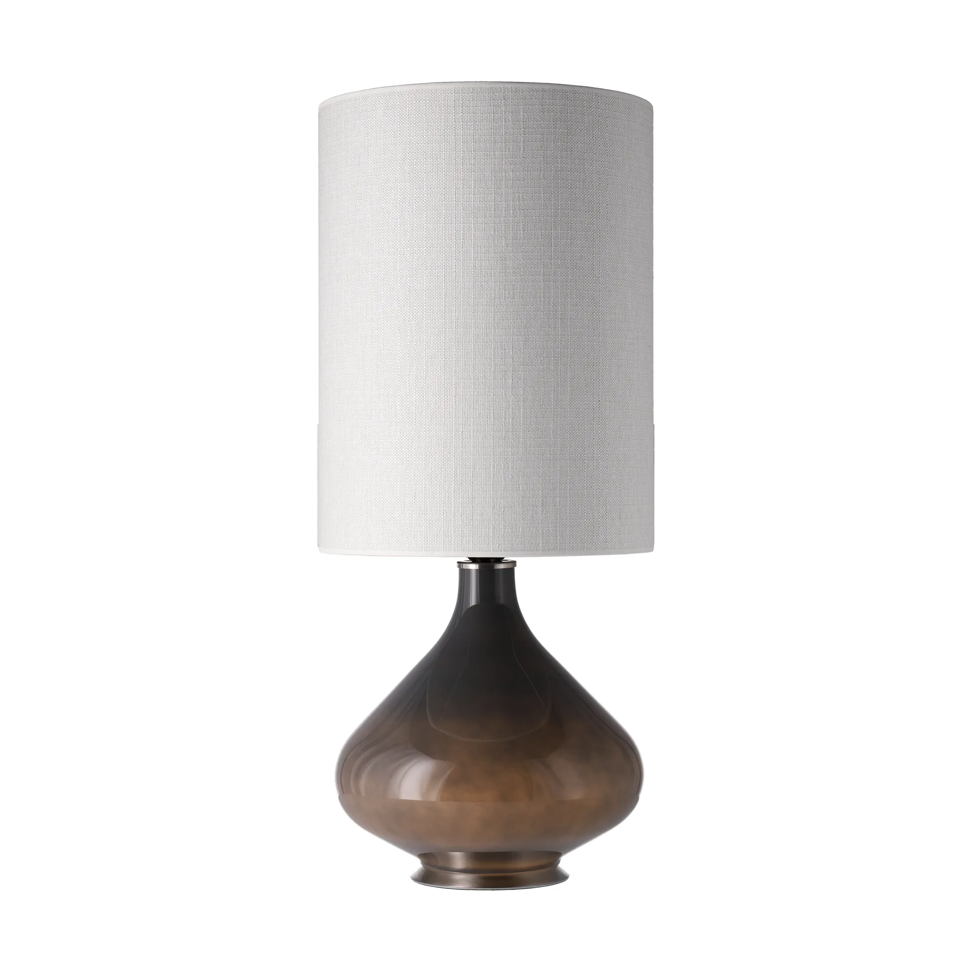Flavia bordlampe grå lampefod, Babel Beige L Flavia Lamps