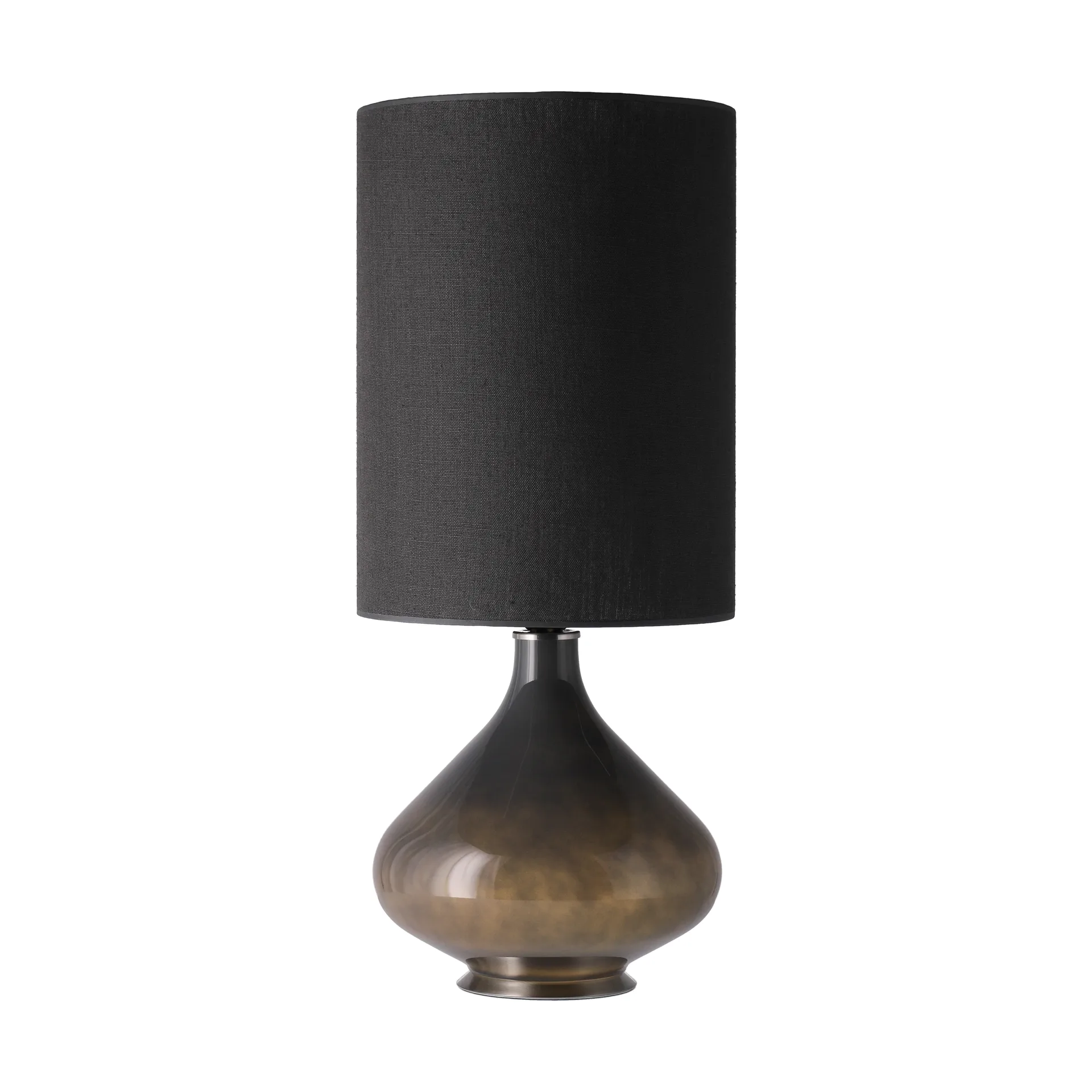Flavia bordlampe grå lampefod, Lino Negro L Flavia Lamps