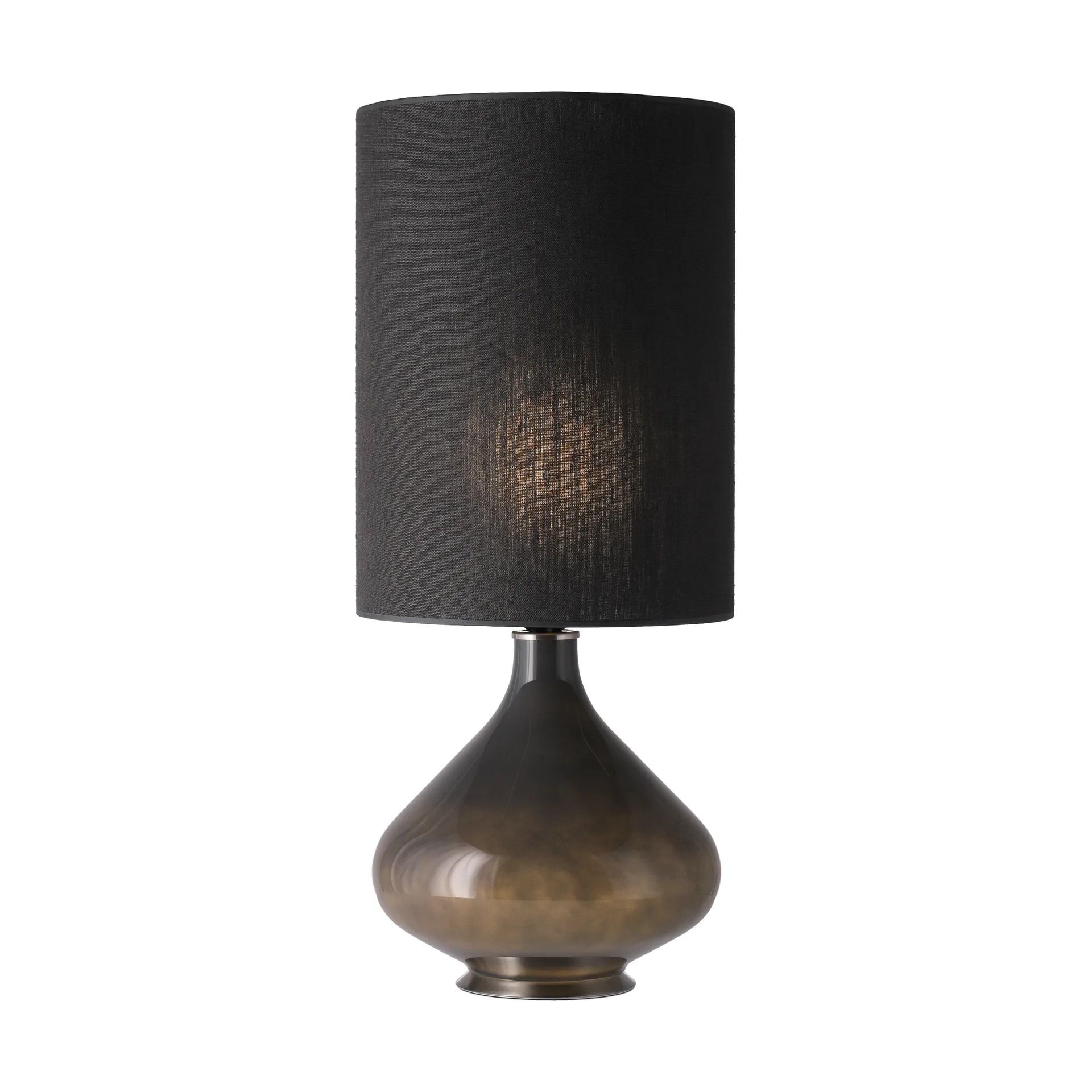 Flavia bordlampe grå lampefod, Lino Negro L Flavia Lamps