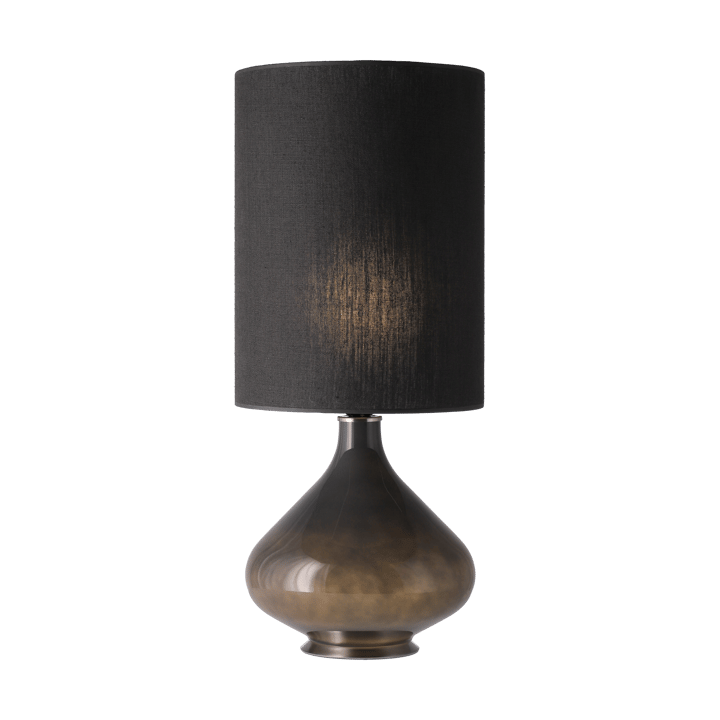 Flavia bordlampe grå lampefod, Lino Negro L Flavia Lamps