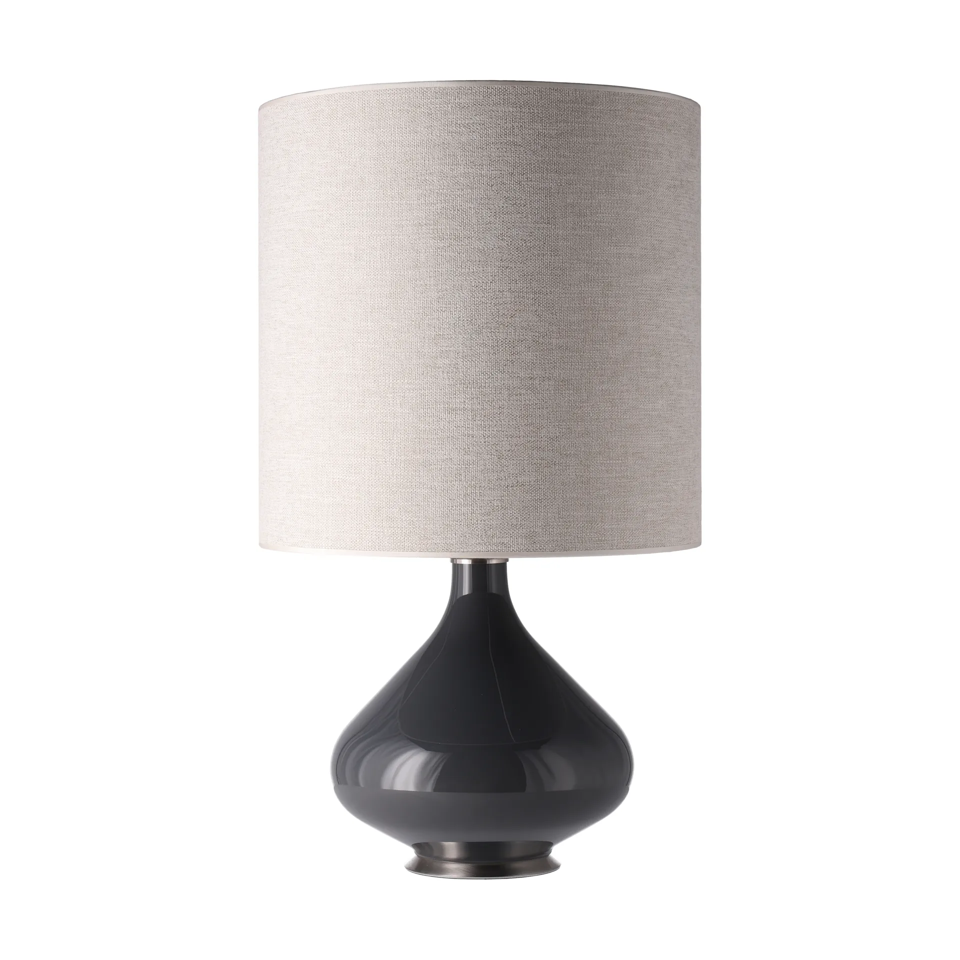 Flavia bordlampe grå lampefod, London Beige M Flavia Lamps