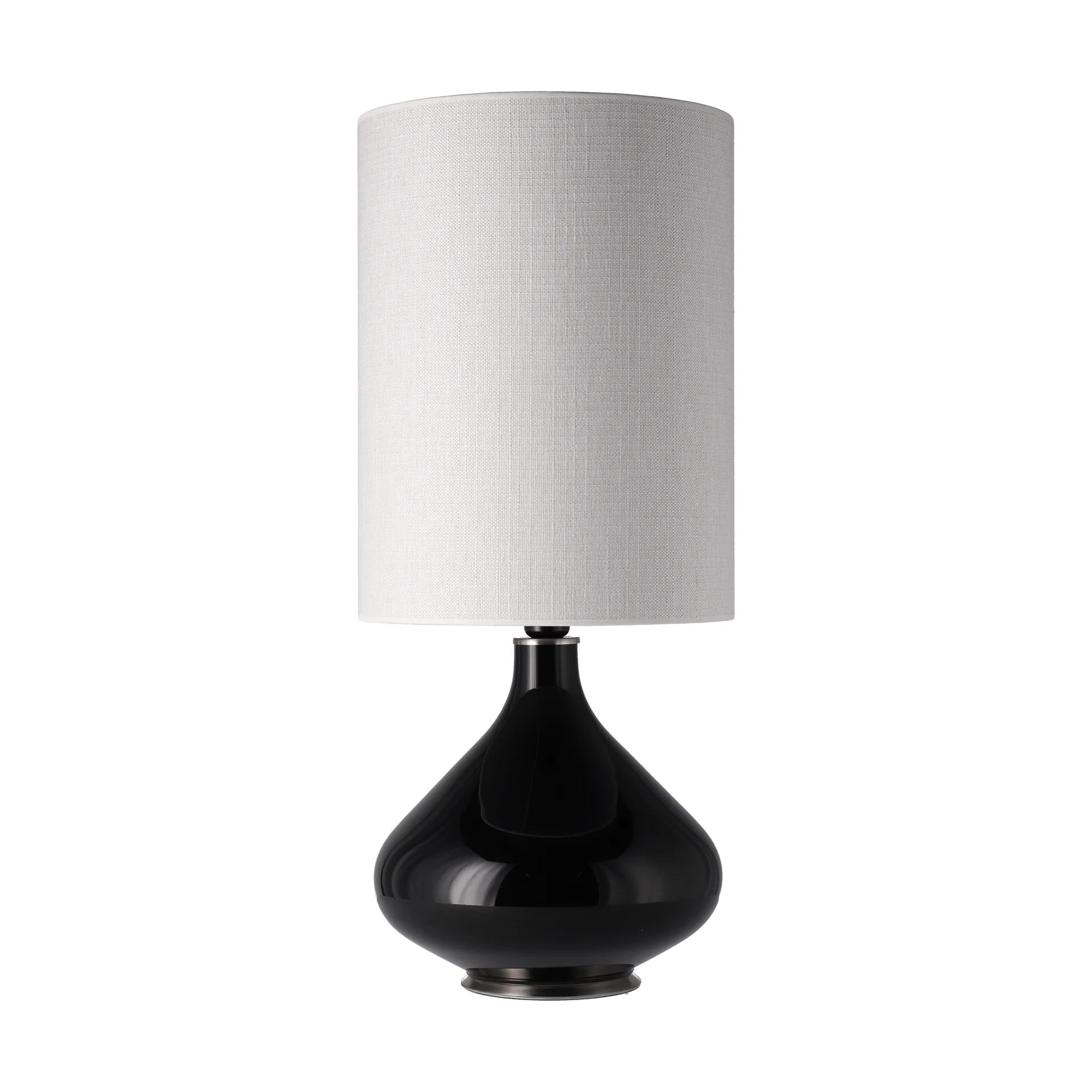 Flavia bordlampe sort lampefod, Babel Beige L Flavia Lamps