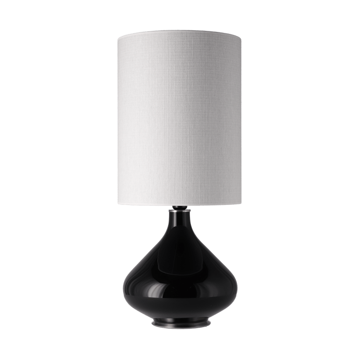 Flavia bordlampe sort lampefod - Babel Beige L - Flavia Lamps