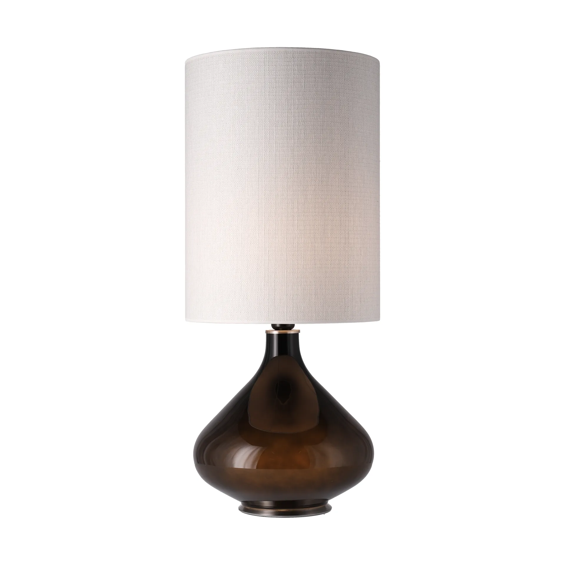 Flavia bordlampe sort lampefod, Babel Beige L Flavia Lamps