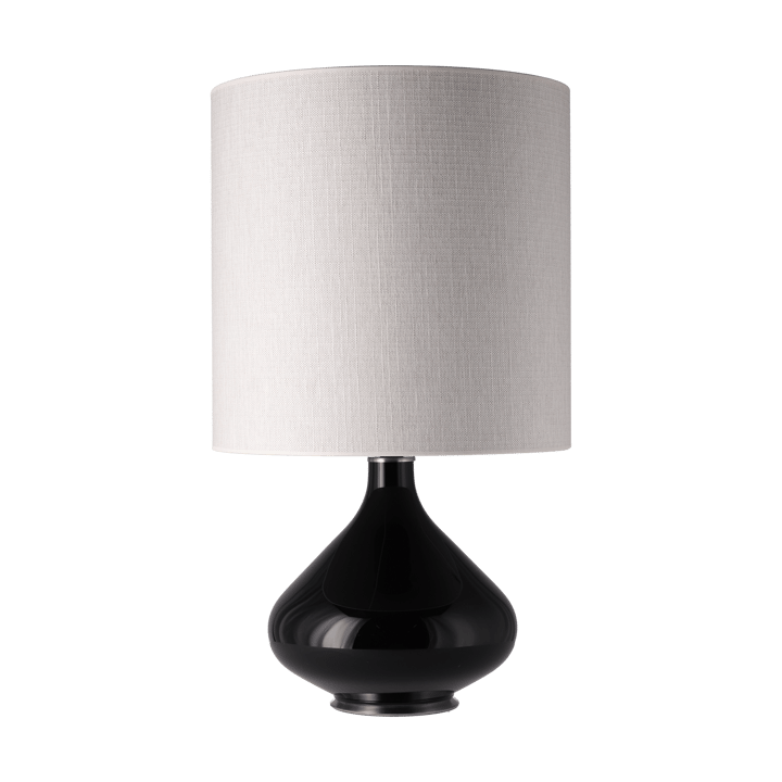 Flavia bordlampe sort lampefod - Babel Beige M - Flavia Lamps