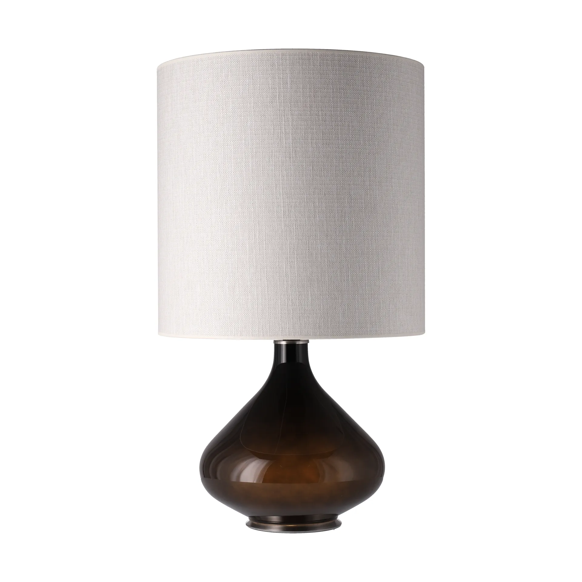 Flavia bordlampe sort lampefod, Babel Beige M Flavia Lamps
