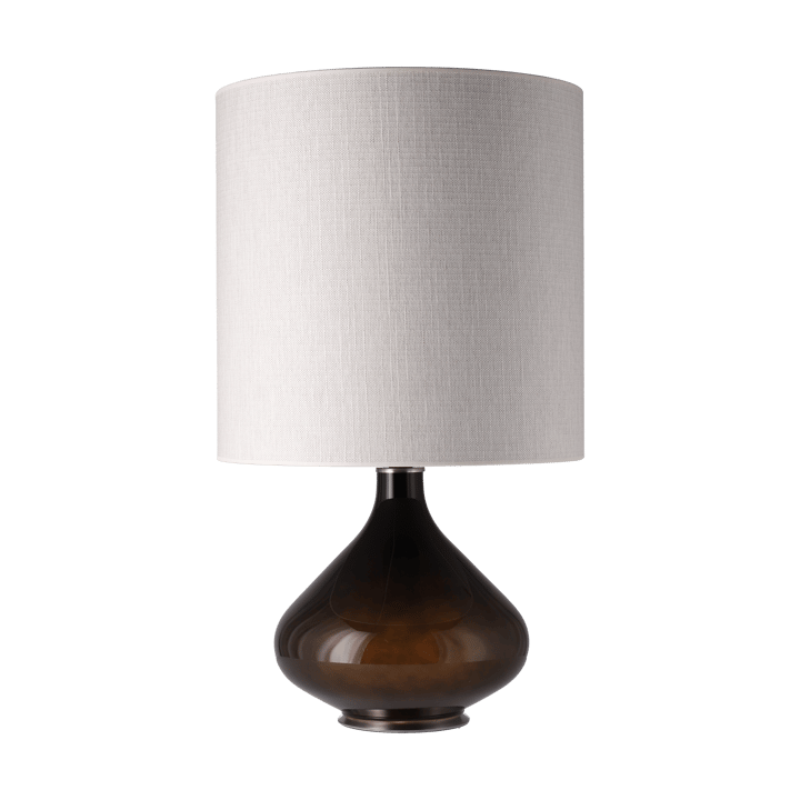 Flavia bordlampe sort lampefod, Babel Beige M Flavia Lamps