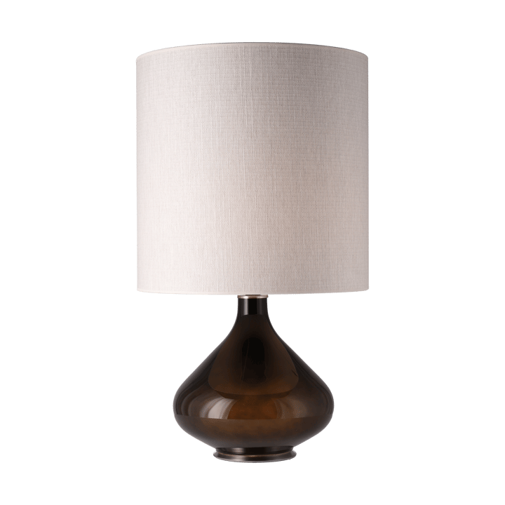 Flavia bordlampe sort lampefod, Babel Beige M Flavia Lamps