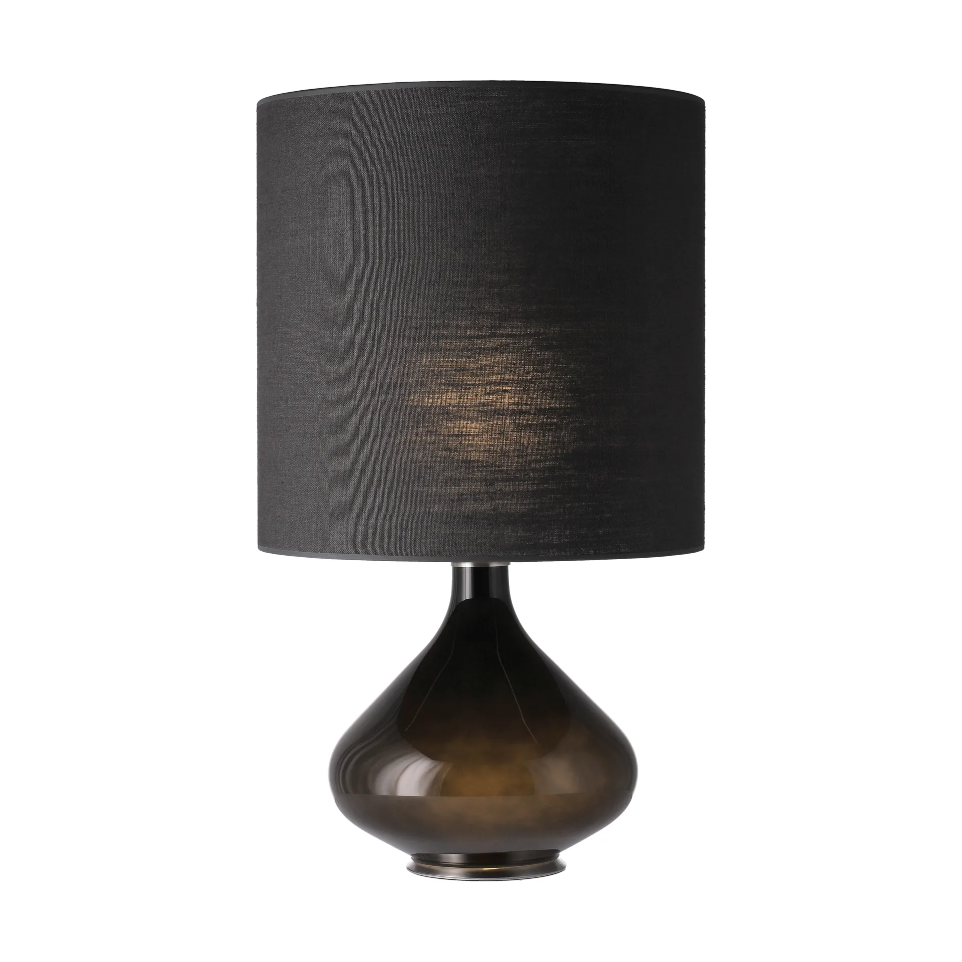 Flavia bordlampe sort lampefod, Lino Negro M Flavia Lamps