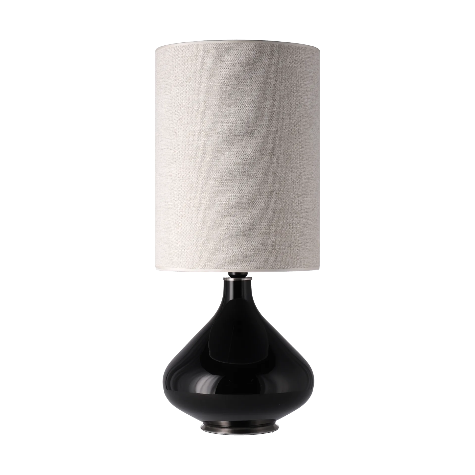 Flavia bordlampe sort lampefod, London Beige L Flavia Lamps