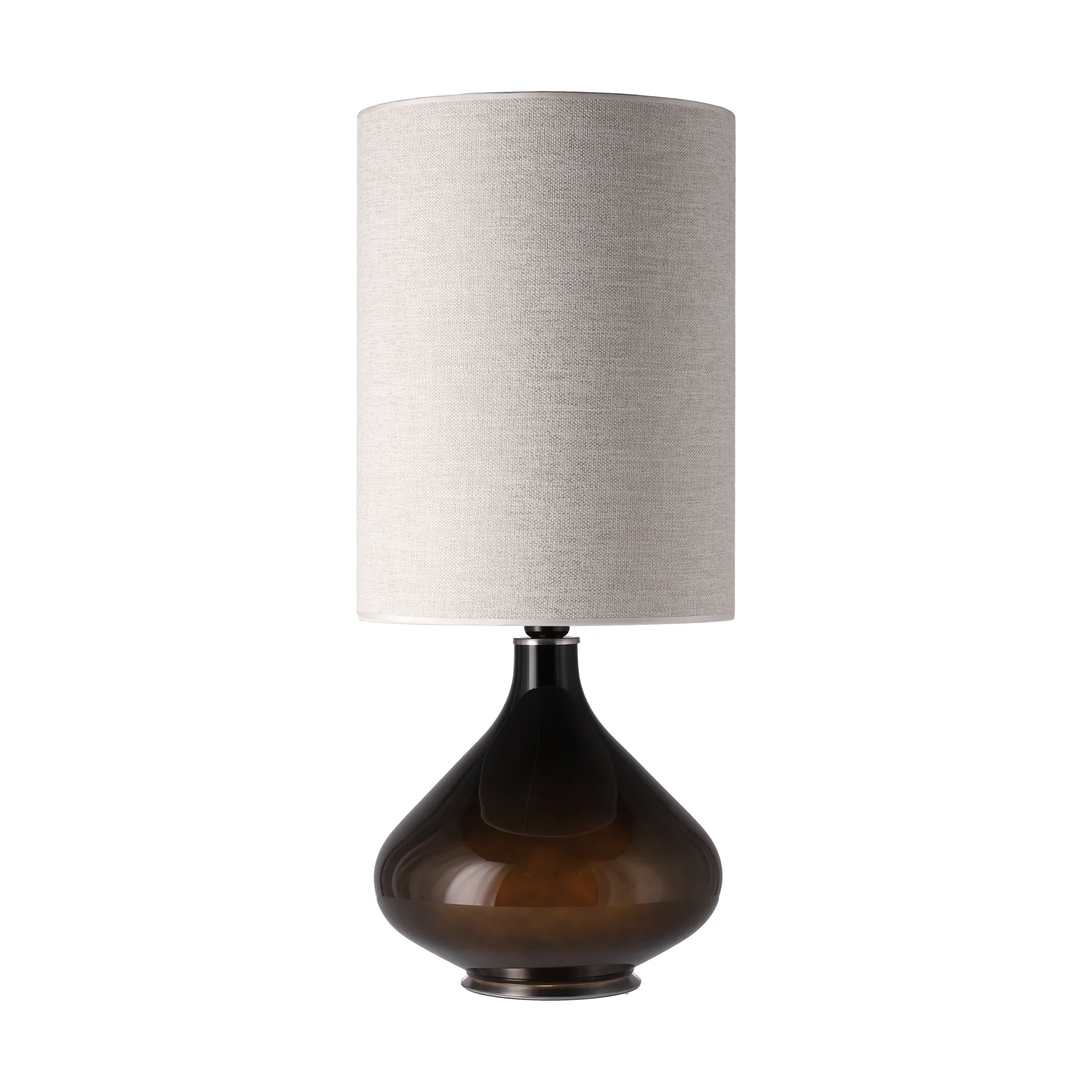 Flavia bordlampe sort lampefod, London Beige L Flavia Lamps