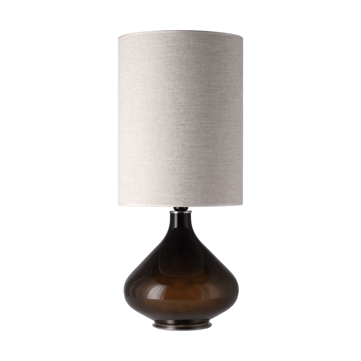 Flavia bordlampe sort lampefod, London Beige L Flavia Lamps