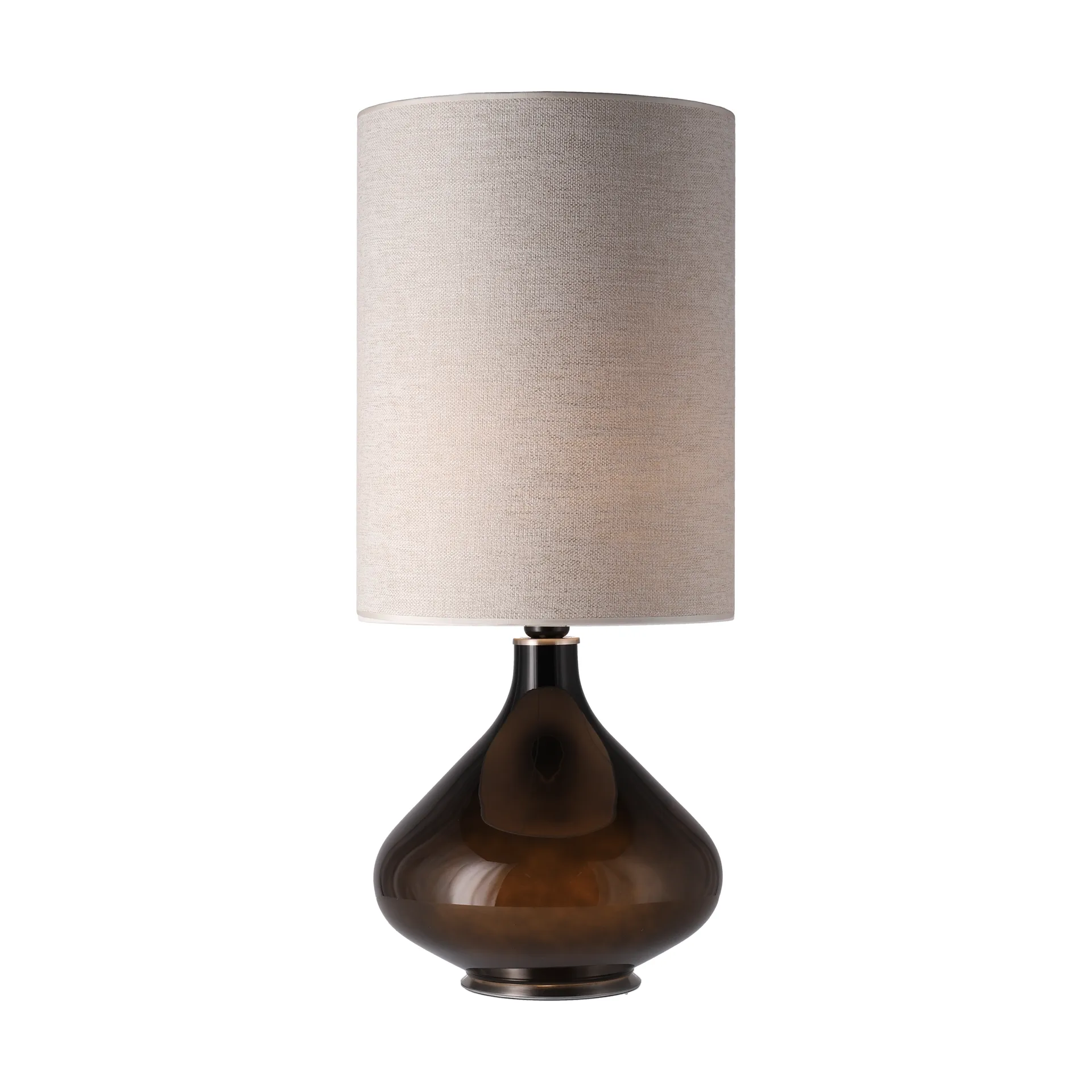 Flavia bordlampe sort lampefod, London Beige L Flavia Lamps