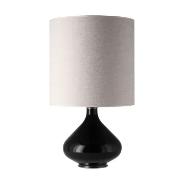 Flavia bordlampe sort lampefod - London Beige M - Flavia Lamps